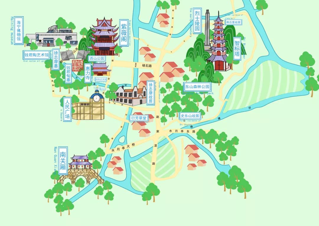 四川智能语音手绘导览地图系统